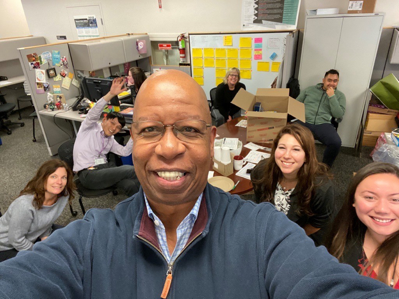 Here's a “back-in-the-day” selfie with some of my Tacoma Power RPA colleagues. We did great things together!